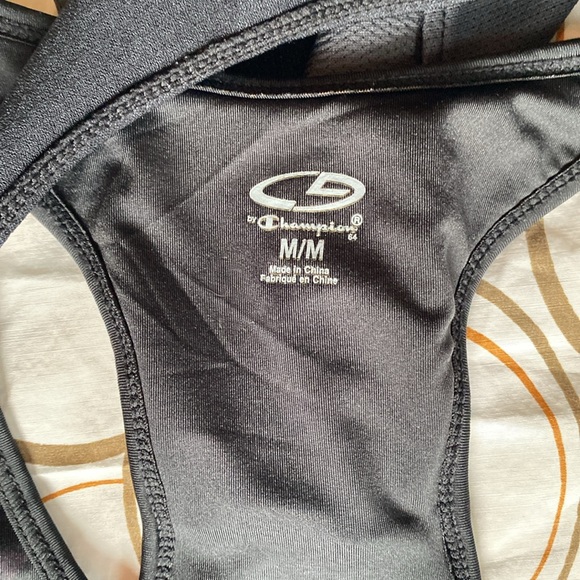 C9 by CHAMPION: Activewear Tank Top with Sports Bra- Black & Gray Sz M - Picture 4 of 7